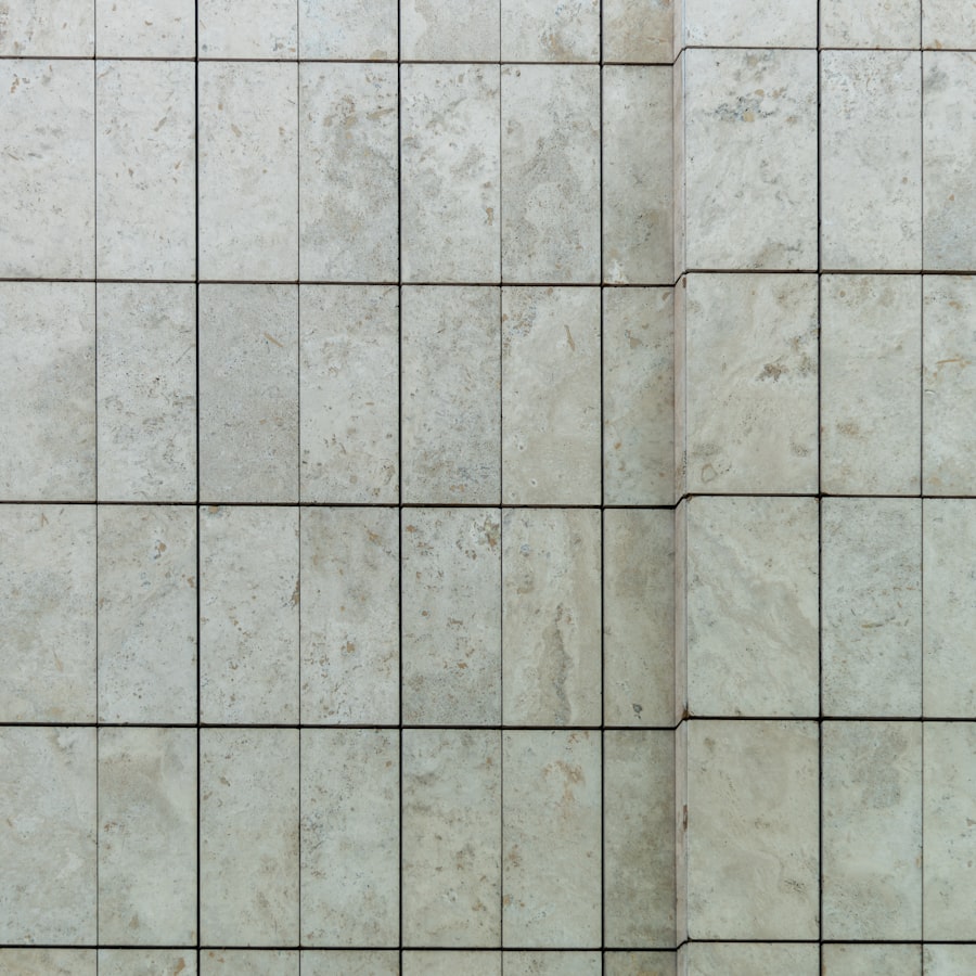 Tile and stone floor close-up